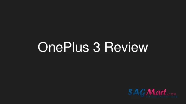 One plus 3 Review