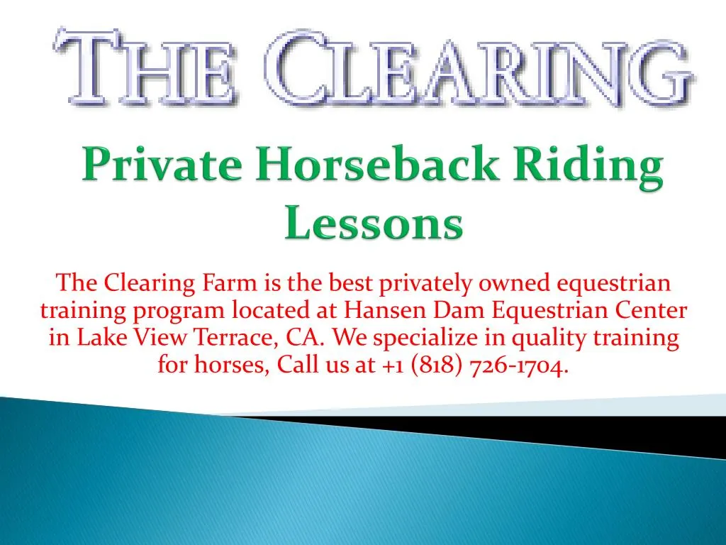 private horseback riding lessons