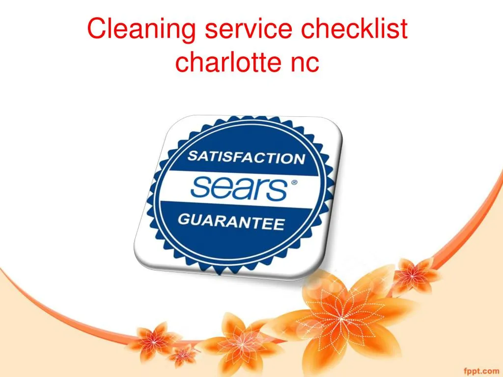 cleaning service checklist charlotte nc