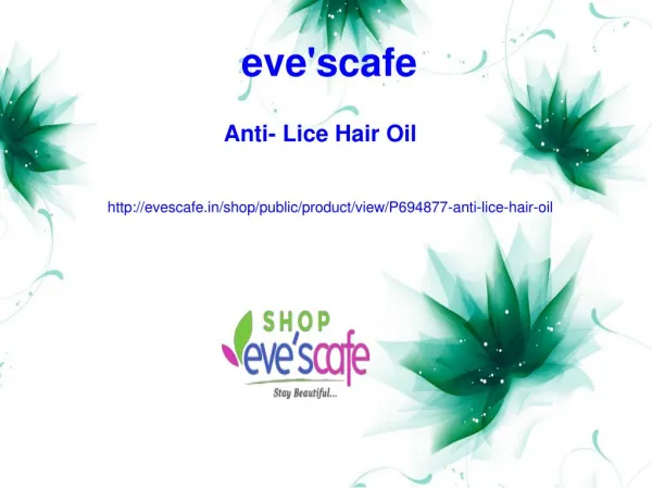 Buy Evescafe Anti-Lice Hair Oil