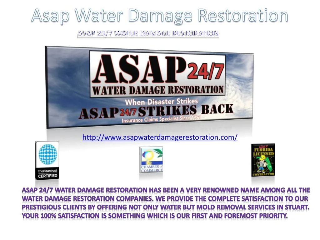 asap water damage restoration