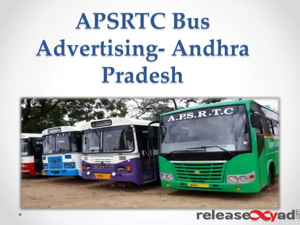 Advertising on APSRTC Andhra Pradesh Bus