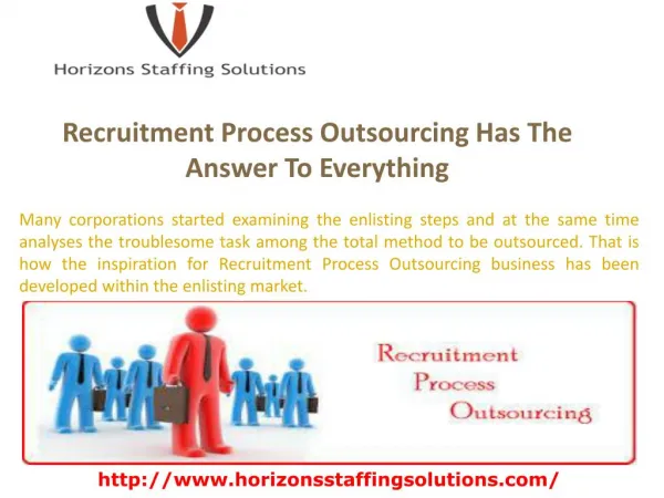 Recruitment Process Outsourcing Has The Answer To Everything