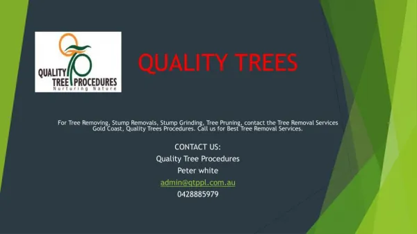 Quality Trees