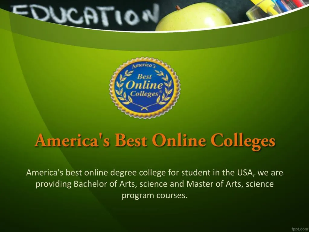 america s best online colleges