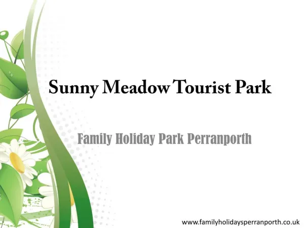 Family caravan sites Perranporth - Sunny Meadow Tourist Park