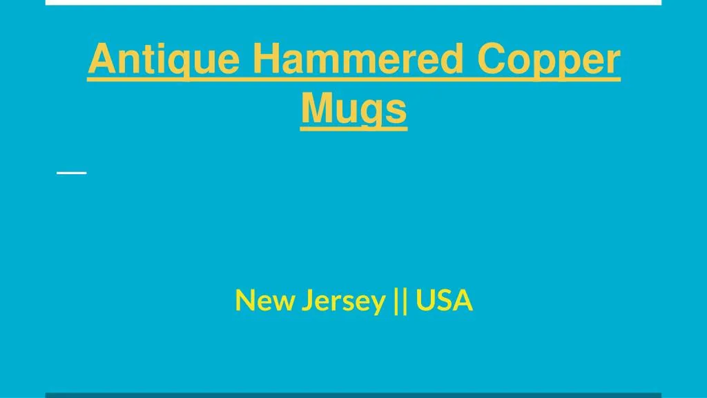 antique hammered copper mugs
