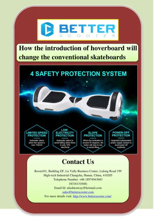 How the introduction of hoverboard will change the conventional skateboards