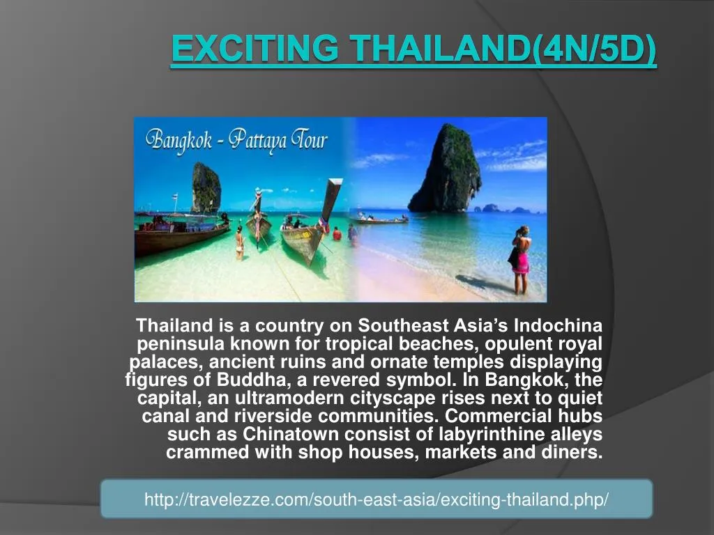 exciting thailand 4n 5d