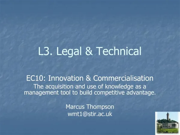 L3. Legal Technical