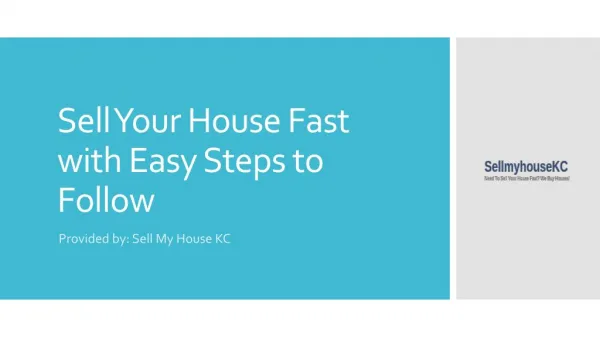 Sell Your House Fast with Easy Steps to Follow