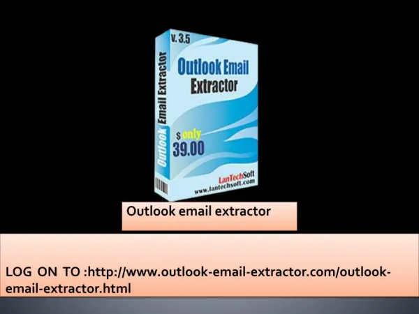 How to extract Email addresses from Ms outlook?