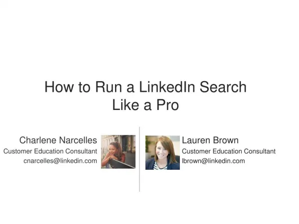 How to run a LinkedIn search like a pro