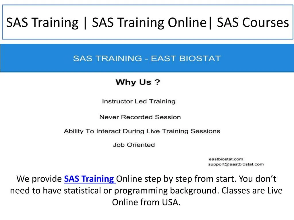 sas training sas training online sas courses