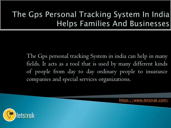 Letstrak GPS Tracking Device