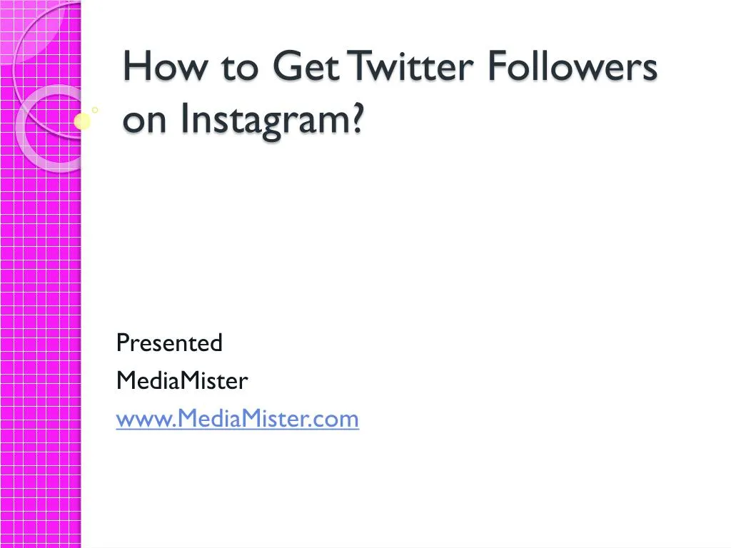 how to get twitter followers on instagram