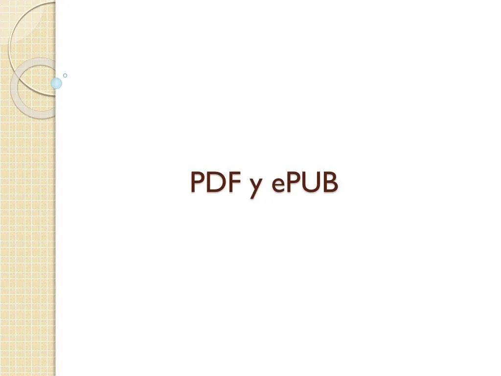 pdf y epub