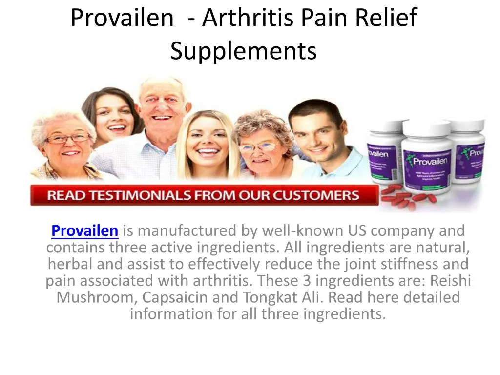 provailen arthritis pain relief supplements