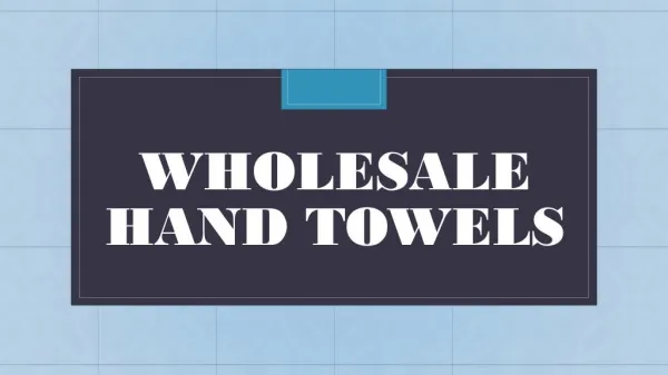 Wholesale hand towel