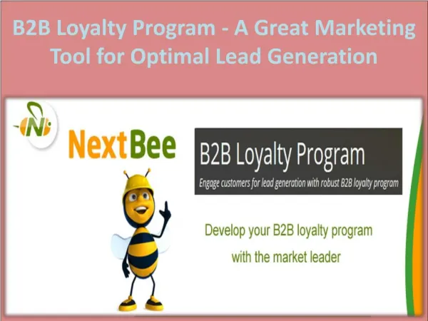 B2B Loyalty Program - A Great Marketing Tool for Optimal Lead Generation
