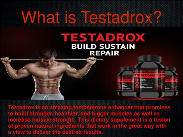 Testadrox Avail Risk-Free Trial Pack & Get Ripped Muscles!