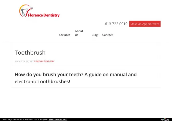 How do you brush your teeth?