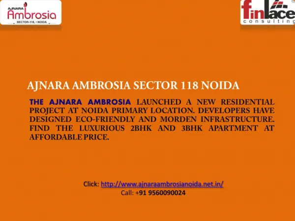 The Ajnara Ambrosia Residential Apartments