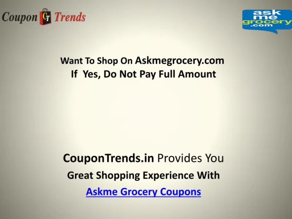 Askme Grocery coupons