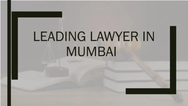 Leading Lawyer in Mumbai - Abhijit Joshi