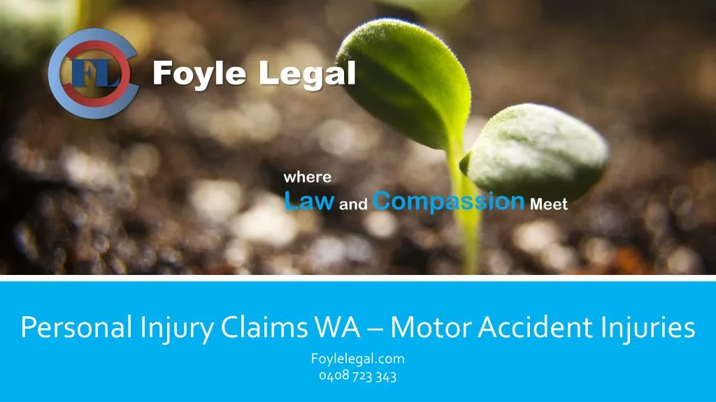 personal injury claims wa motor accident injuries