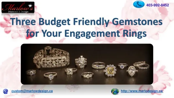 Three Budget Friendly Gemstones for Your Engagement Rings