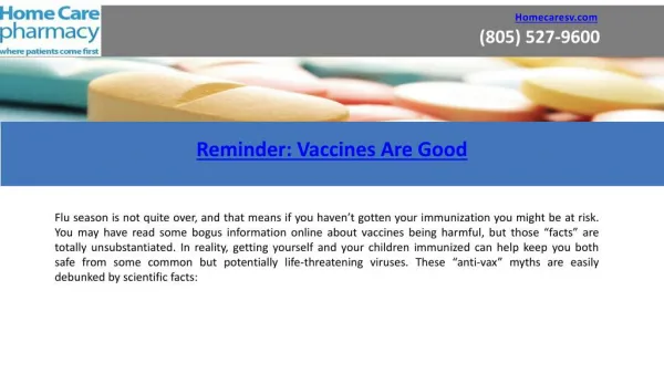 Vaccination Myths Debunked