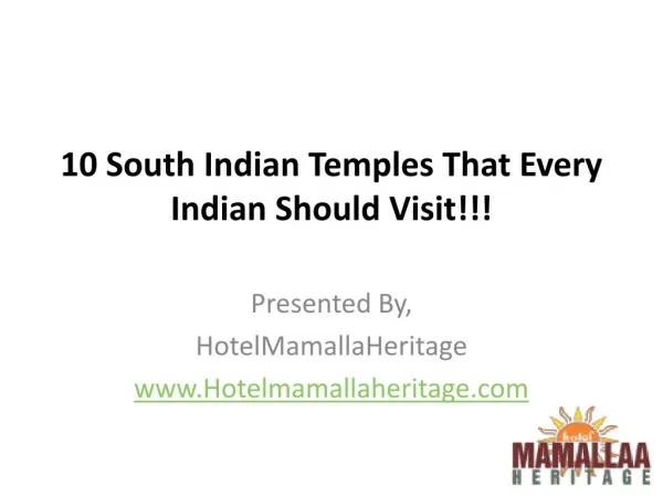 10 South Indian Temples That Every Indian Should Visit!!!