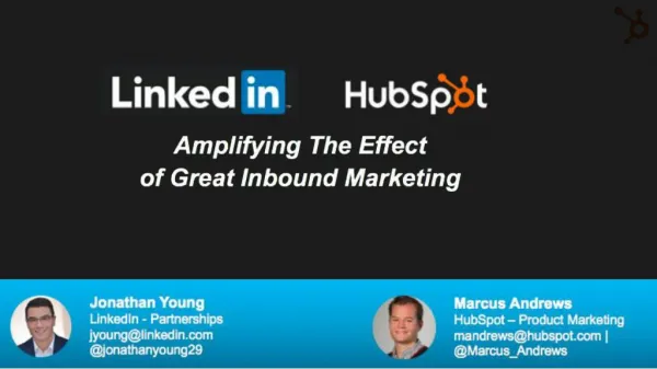 Amplifying the effect of great inbound marketing