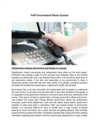 VoIP Government Phone Systems - slide 1