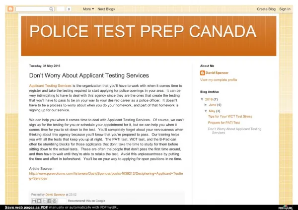 Why Provides Police Applicant Testing Services?