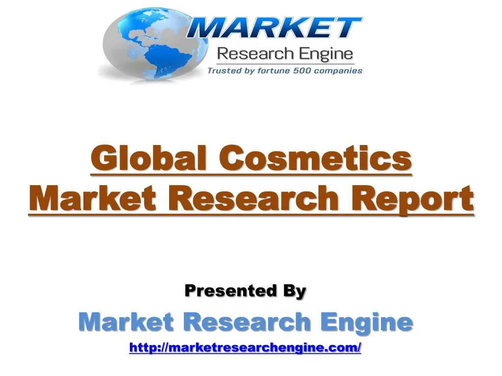 global cosmetics market research report