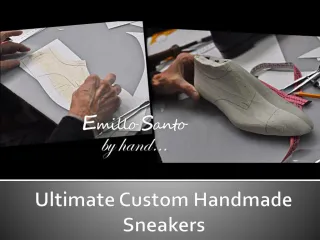 Ultimate custom handmade sneakers for men