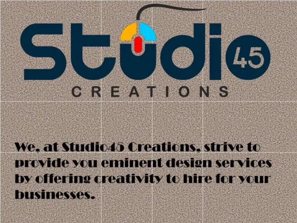 Web Design Company - Studio45 Creations