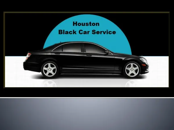Houston black car service