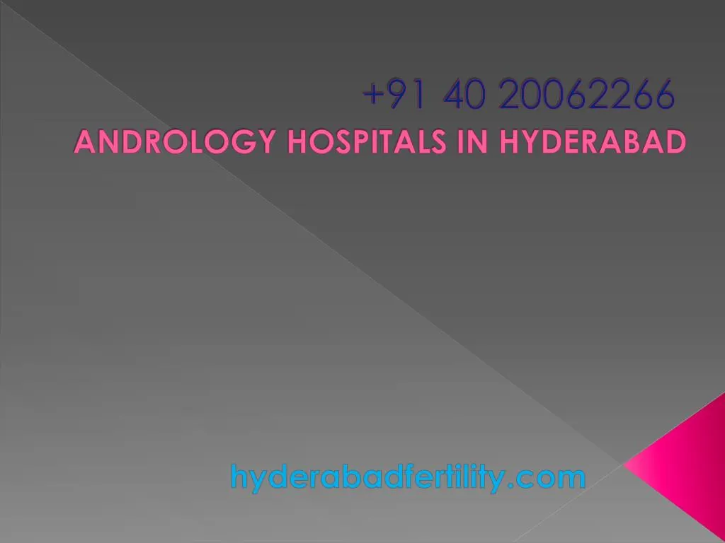 91 40 20062266 andrology hospitals in hyderabad