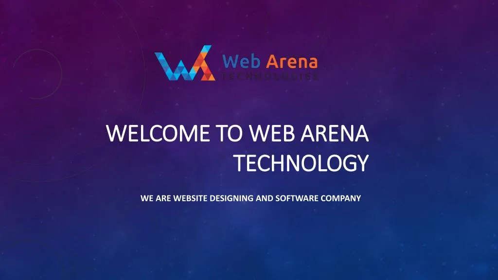 welcome to web arena technology