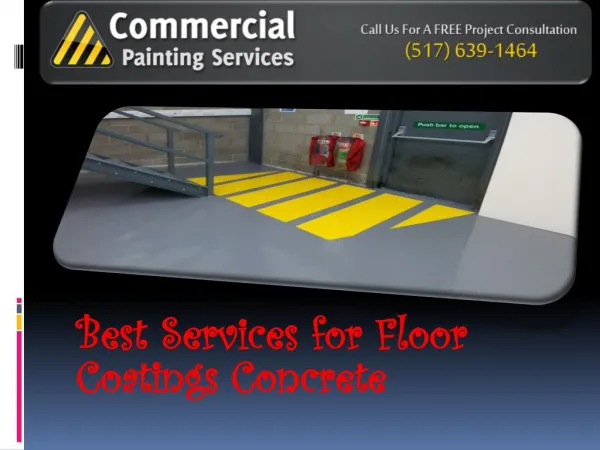Best Services for Floor Coatings Concrete