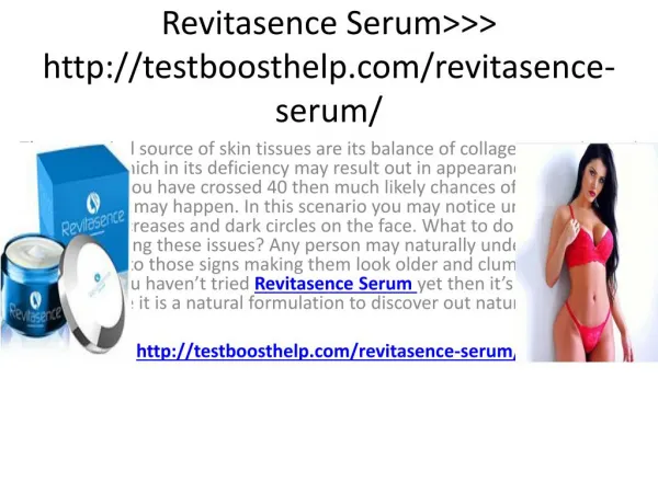 Revitasence Serum>>> http://testboosthelp.com/revitasence-serum/