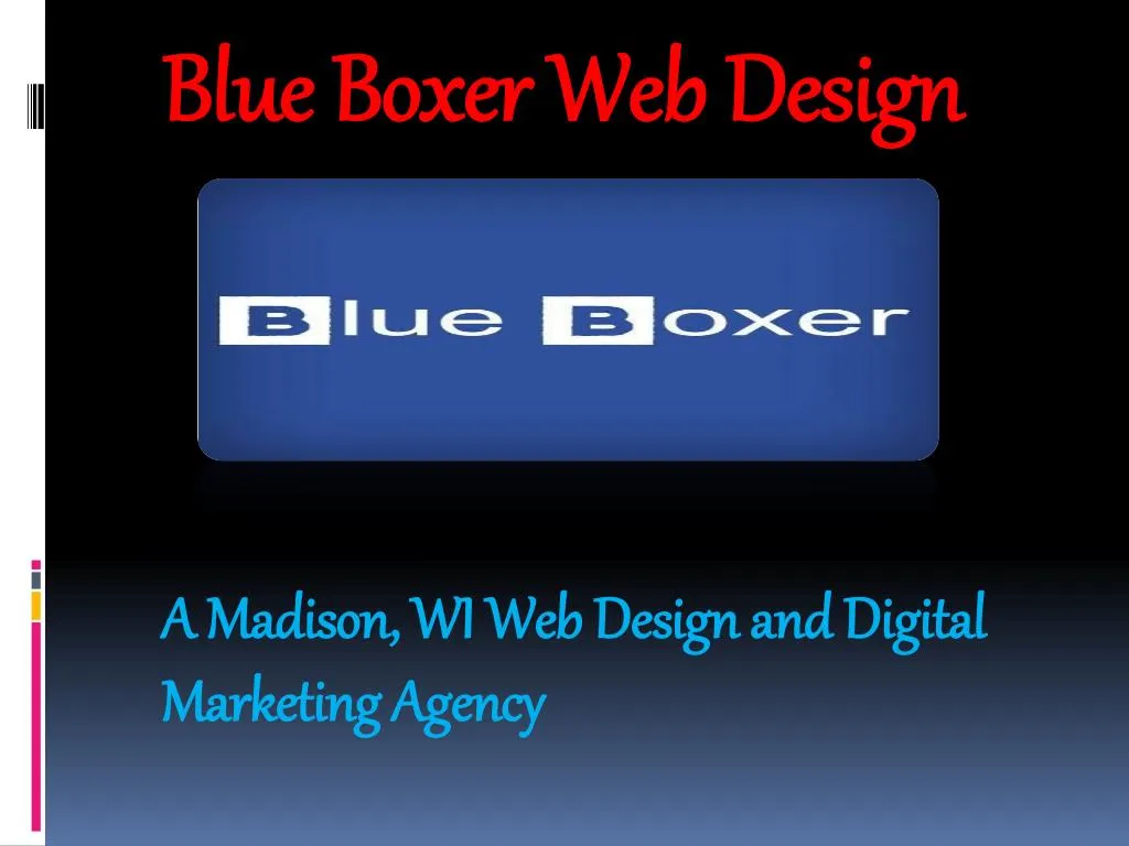 blue boxer web design
