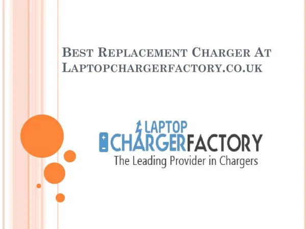 Best Replacement Charger At Laptopchargerfactory.co.uk