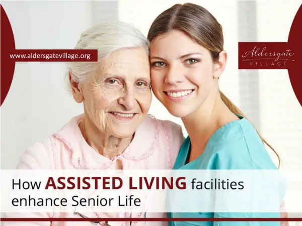 Advantages of Senior Living Communities