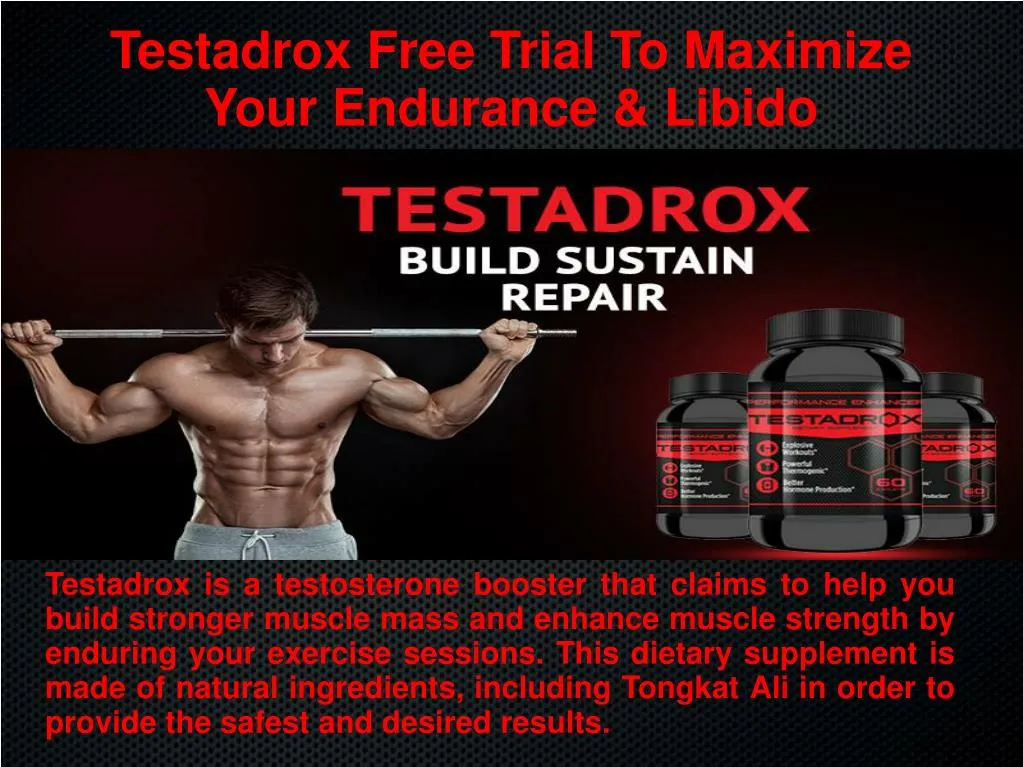 testadrox free trial to maximize your endurance libido