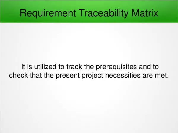 What Is Requirement Traceability Matrix and Why Is It Needed ?