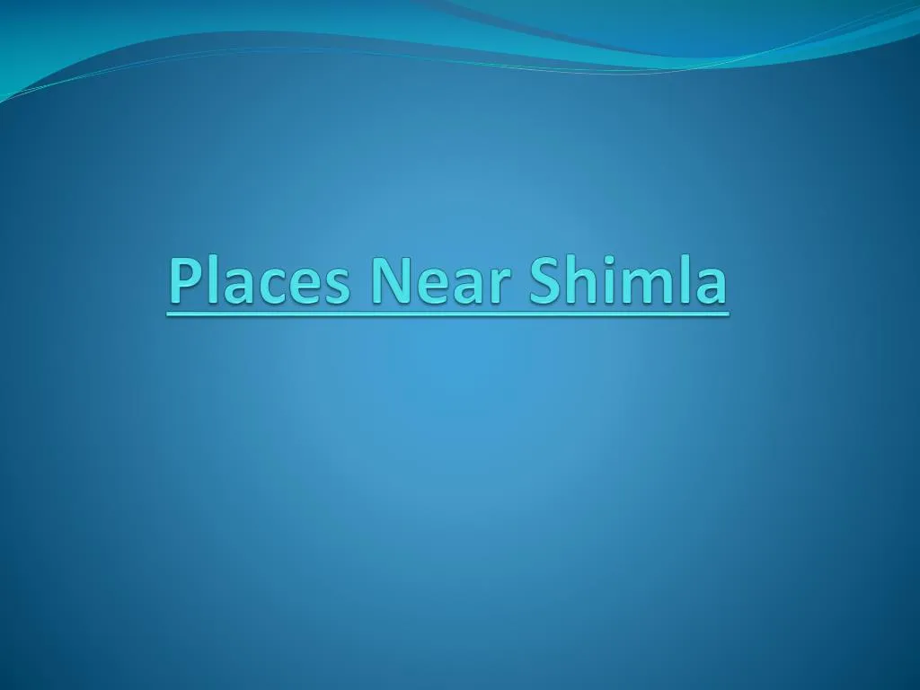 places near shimla